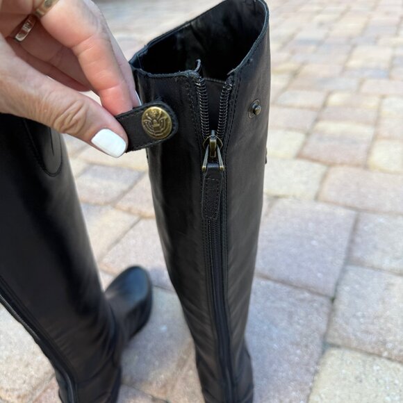 Sam Edelman Like New Penny Black Leather Riding Boot Size 5 / 35 - Picture 8 of 16
